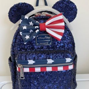 NWT Patriotic Disney Loungefly Backpack